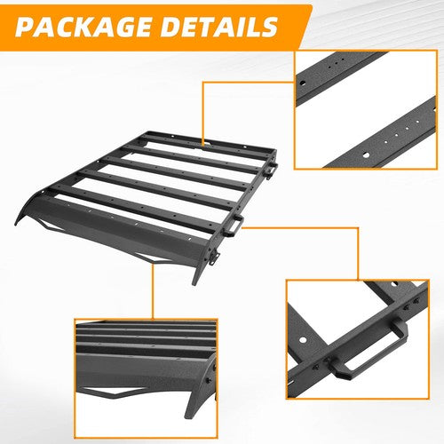 Roof Rack Cargo Carrier Steel For Toyota Tacoma 2005 To 2023 Double Cab 330 Lbs