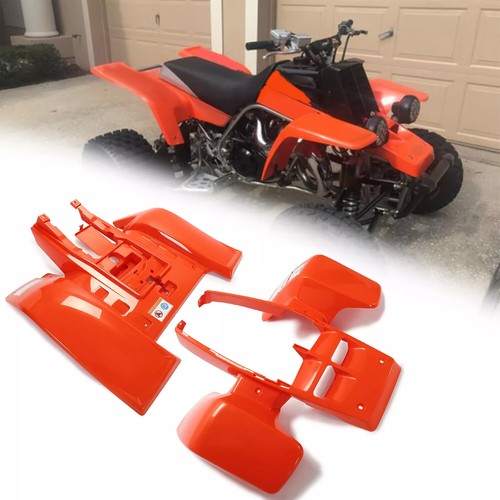 DURAFORCE Orange Front Rear Fenders Plastic Body Kit for 87-06 Yamaha Banshee 350 YFZ350