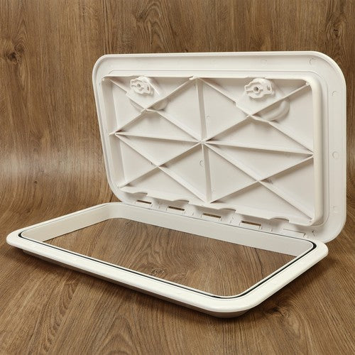 DURAFORCE 2X MARINE BOAT Deck Access HATCH & LID 24" X 14" RV Storage White