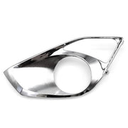 DURAFORCE Pair Chrome Front Bumper Fog Light Cover Bezels For 2013 2014 2015 Toyota Avalon
