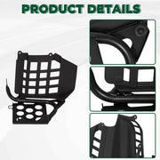 DURAFORCE Black Heel Guards Footrest For 1987-2006 Yamaha Banshee LH+RH Nerf Bars