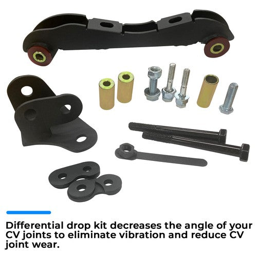 2-4 Inch Differential Drop Lift Kit For 1988-1999 Gmc Chevy K1500 K2500 4wd Yukon