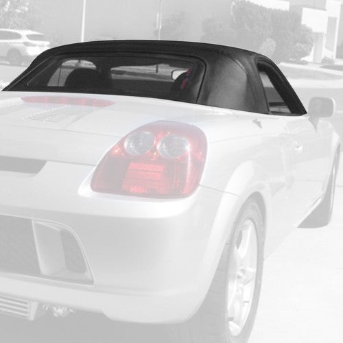 DURAFORCE Fit Toyota Mr2 Spyder 00-07 Convertible Sailcloth Soft Top & Heated Glass Black