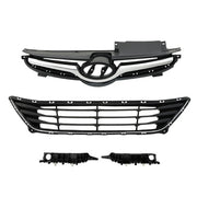 DURAFORCE For Hyundai Elantra 2014-2016 Front Upper Lower Grilles And Bumper Brackets Set