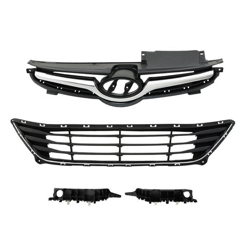 DURAFORCE For Hyundai Elantra 2014-2016 Front Upper Lower Grilles And Bumper Brackets Set