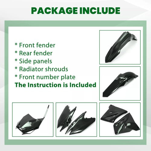 DURAFORCE Complete Plastics Kit Fairing Bodywork Set For Suzuki RM250 RM125 2001-2008