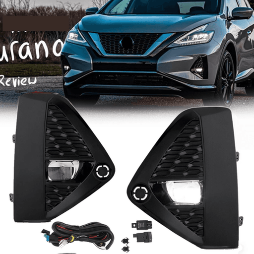 DURAFORCE LED Bumper Fog Lights Driving Lamps Left+Right for 2019-2023 for Nissan Murano