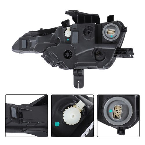 DURAFORCE Front Headlight For Chevrolet Camaro SS 1SS RS 2019-24 RH Single Clear Lens LED