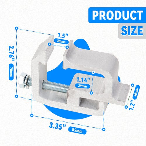 Truck Cap Topper Camper Shell Mounting Clamps Heavy Duty Aluminum 4 PCS