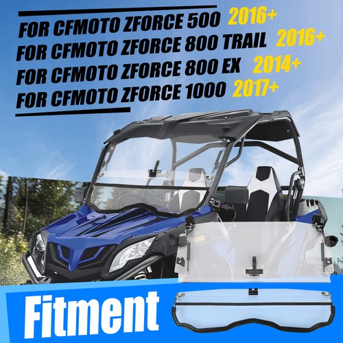 Front Flip Windshield Scratch Resistant for CFMOTO ZForce 800 500 1000 Model