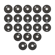 DURAFORCE 20 PCS T29 Flap Discs 4.5" x 7/8" 40/60/80/120 Grit Angle Grinder Sanding Disc