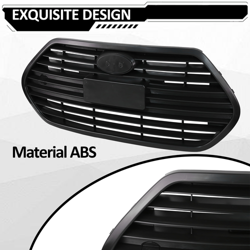 DURAFORCE 865612V510 Front Upper Grille Matte Black for Hyundai Veloster Turbo 2013-2017