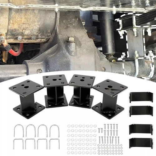 DURAFORCE 4" Block Full Lift Kit For EZGO Golf Cart 1975-1993 Marathon Electric 22" Tires