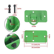 DURAFORCE 2 Pack Grade 70 Tractor Bucket Hooks w/ Tie Down Ring For Tractor Bucket RV UTV
