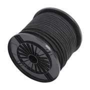DURAFORCE 3/8in×250ft Nylon Solid Braid Rope High UV Abrasion Resistance Industrial Black