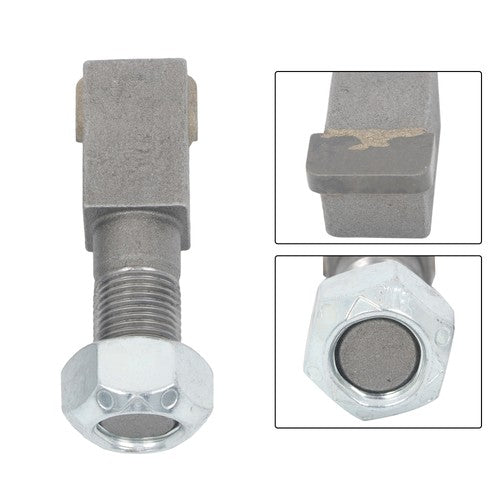 DURAFORCE 10Pcs Threaded Stump Grinder Teeth For Bradco Shaver Ashland Baumalight 2-7/8"