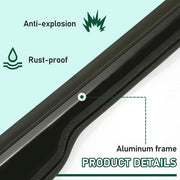 DURAFORCE Full Glass Windshield Aluminum Frame For 20-24 Polaris RZR Pro XP 2 and 4 seat