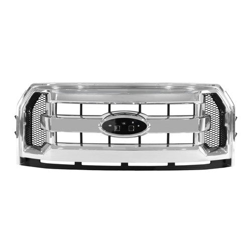 DURAFORCE Front Bumper Grille Assembly Chrome For Ford F-150 F150 2015-2017 FL3Z8200DA