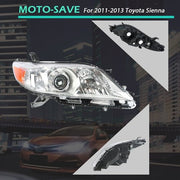 DURAFORCE Fit For Toyota Sienna 2011 2012 2013 Headlight Lamps Right Passenger Side Chrome