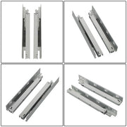 DURAFORCE 1 Pairs Undermount Drawer Slides 15 inch Undermount Soft Close Drawer Slides