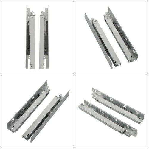 DURAFORCE 1 Pairs Undermount Drawer Slides 15 inch Undermount Soft Close Drawer Slides