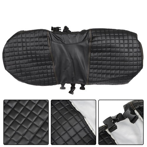 DURAFORCE Black Front And Rear Seat Covers 4Pcs For EZGO Medalist TXT Golf Carts 1994-2013