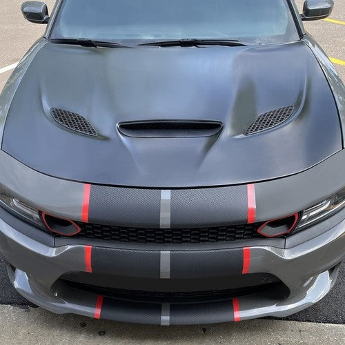 Hood Bezel Trim Vent Grille for 2015 2020 Dodge Charger SRT Replace 68202462AD