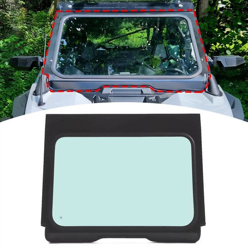 DURAFORCE Full Glass Windshield Aluminum Frame For 20-24 Polaris RZR Pro XP 2 and 4 seat