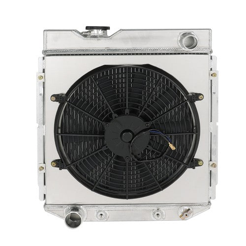 DURAFORCE For 61-65 Econoline Comet Mercury Comet 3 Row Radiator+Shroud+Electric Fan+Relay