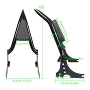 DURAFORCE Detachable Rear Passenger Sissy Bar Backrest For Sportster 1200 883 2004-2023