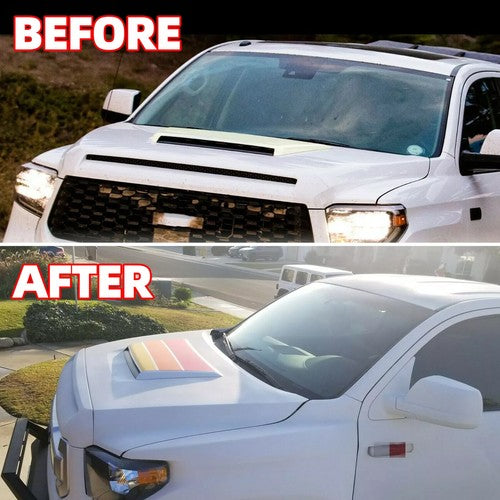 For 2014-2021 Toyota Tundra SR5 Crew Cab Front Hood Scoop Vent Bulge Kit White