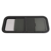 DURAFORCE RV Window 36" Width x 15" Height Horizontal Slider For Cargo Trailer W/ Screen