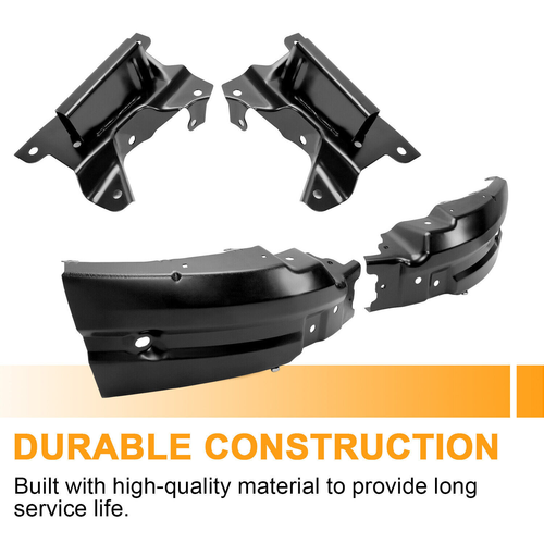 Front Bumper Mounting Support Brace Bracket 8pc Kit for Silverado 1500 2007-2013