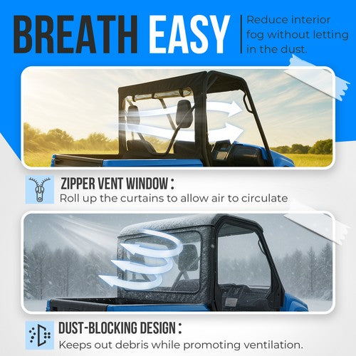 Soft Rear Window Shield for Yamaha Rhino 450 660 UTV CFMoto Uforce 800 78637