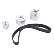DURAFORCE Billet Aluminum Gilmer Belt Drive Pulley Kit for Chevy BBC 396 427 454 SWP/LWP