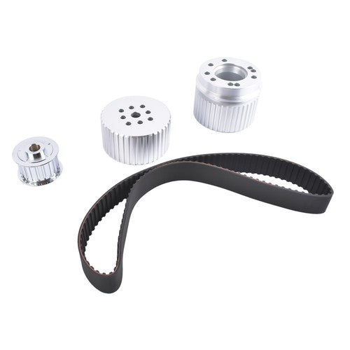 DURAFORCE Billet Aluminum Gilmer Belt Drive Pulley Kit for Chevy BBC 396 427 454 SWP/LWP