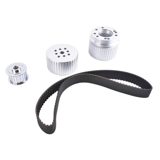 DURAFORCE Billet Aluminum Gilmer Belt Drive Pulley Kit for Chevy BBC 396 427 454 SWP/LWP