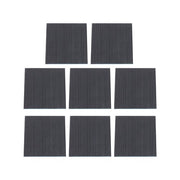 DURAFORCE 8 Pack 6"x6"x7/8" Anti Vibration Pads with Ribbed Rubber & EVA Core