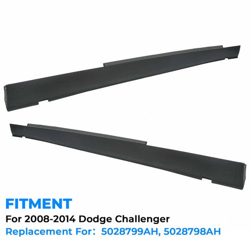 Rocker Panel For Dodge Challenger 08-14 Door Exterior Side Molding Body Trim