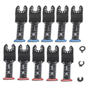 DURAFORCE 10-piece Extra Long Japanese Tooth Oscillating Saw Blades for Wood Plastic