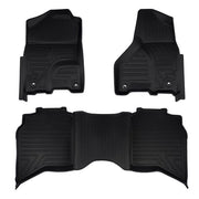 DURAFORCE TPE Floor Mats Front LH & RH Fits Dodge Ram 1500 2500 3500 Crew Cab 2013-2018