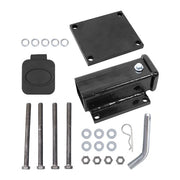 DURAFORCE 4"- 4.5" Square Bolt-on Bumper Hitch Receiver, Adapter with Hardware Durable