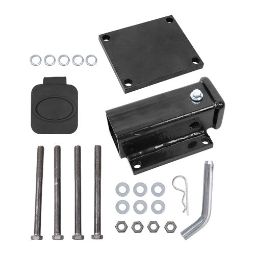 DURAFORCE 4"- 4.5" Square Bolt-on Bumper Hitch Receiver, Adapter with Hardware Durable