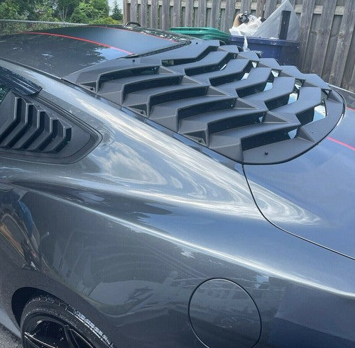 Fits 2015 2023 2019 2018 Ford Mustang Rear Window Louver Cover Sun Shade ABS