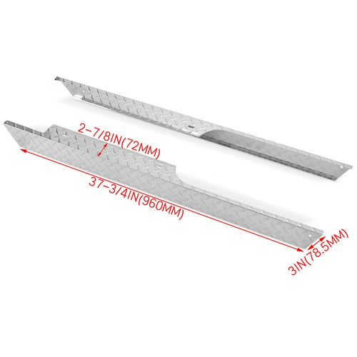 Aluminum Diamond Plate Rocker Panel Side Covers for EZGO TXT Golf Cart 1994-2013