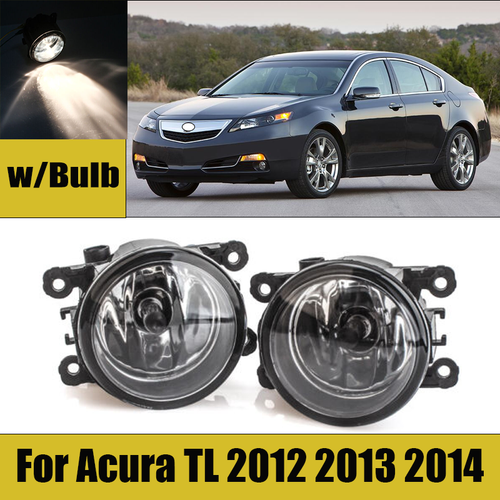 DURAFORCE Front Bumper Fog Light Driving Lamp Replacement PAIR for Acura TL 2012 2013 2014