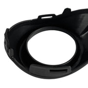 DURAFORCE Front Bumper Fog Light Cover Bezels Pair Matte Black for 2012-2014 for Ford Focus