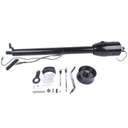 DURAFORCE 32" Automatic Column Shift Tilt Steering Column No Key & Wheel Adapter Black