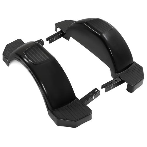 Single Axle Trailer Fenders for 13 inch Wheels Tires Skirt Boat Glossy Black 2