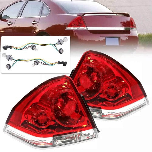 DURAFORCE Rear Tail Lights Brake Lamps Replacement Pair For Chevy Impala 2006-2013